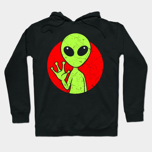 Funny Alien Hoodie by Mila46